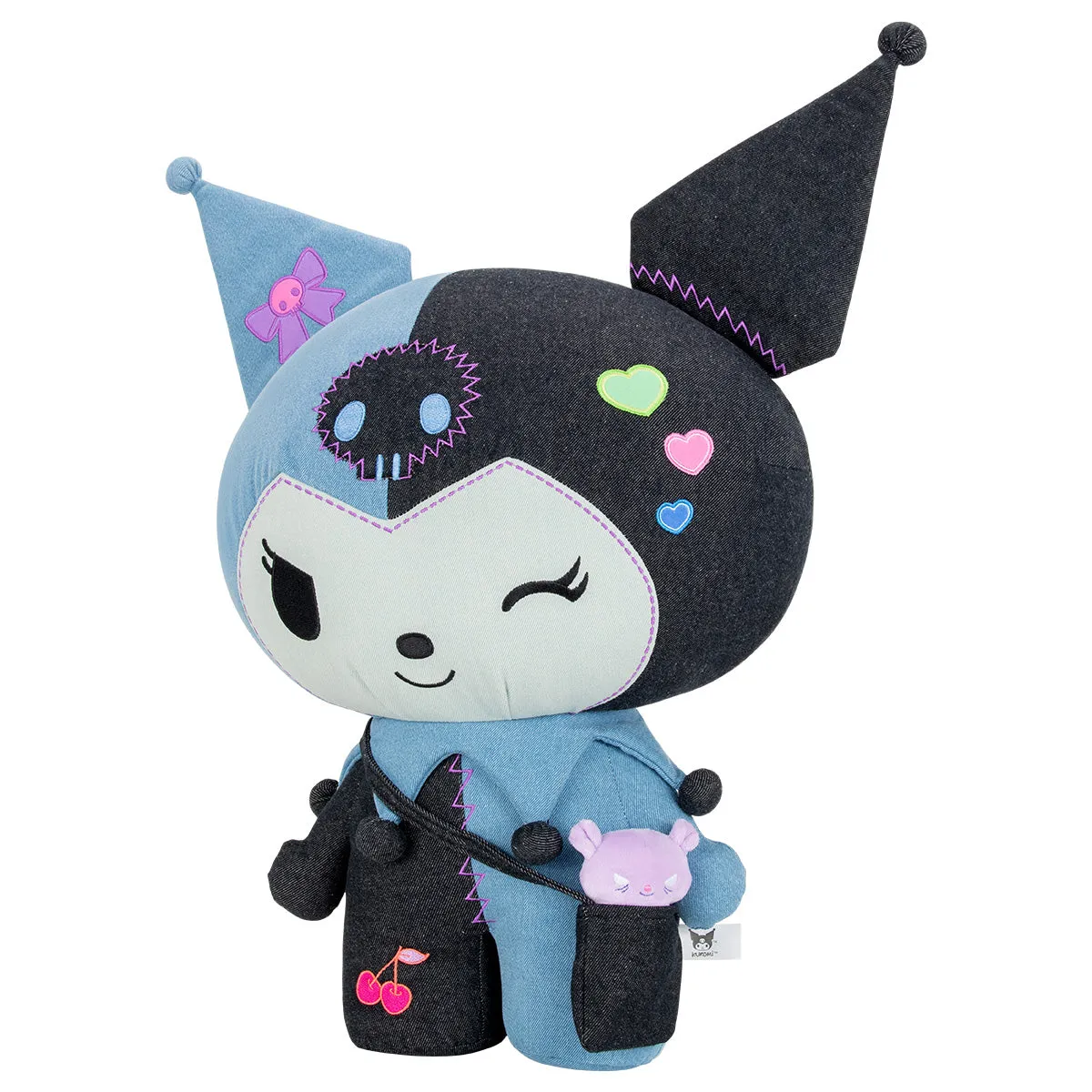 Hello Kitty Kuromi 24" Ultra-Premier Denim Patchwork Plush kosedyr