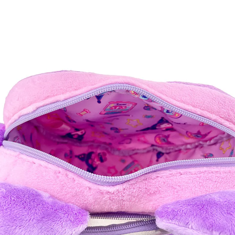 Hello Kitty Kuromi Loves U plysj crossbody-veske