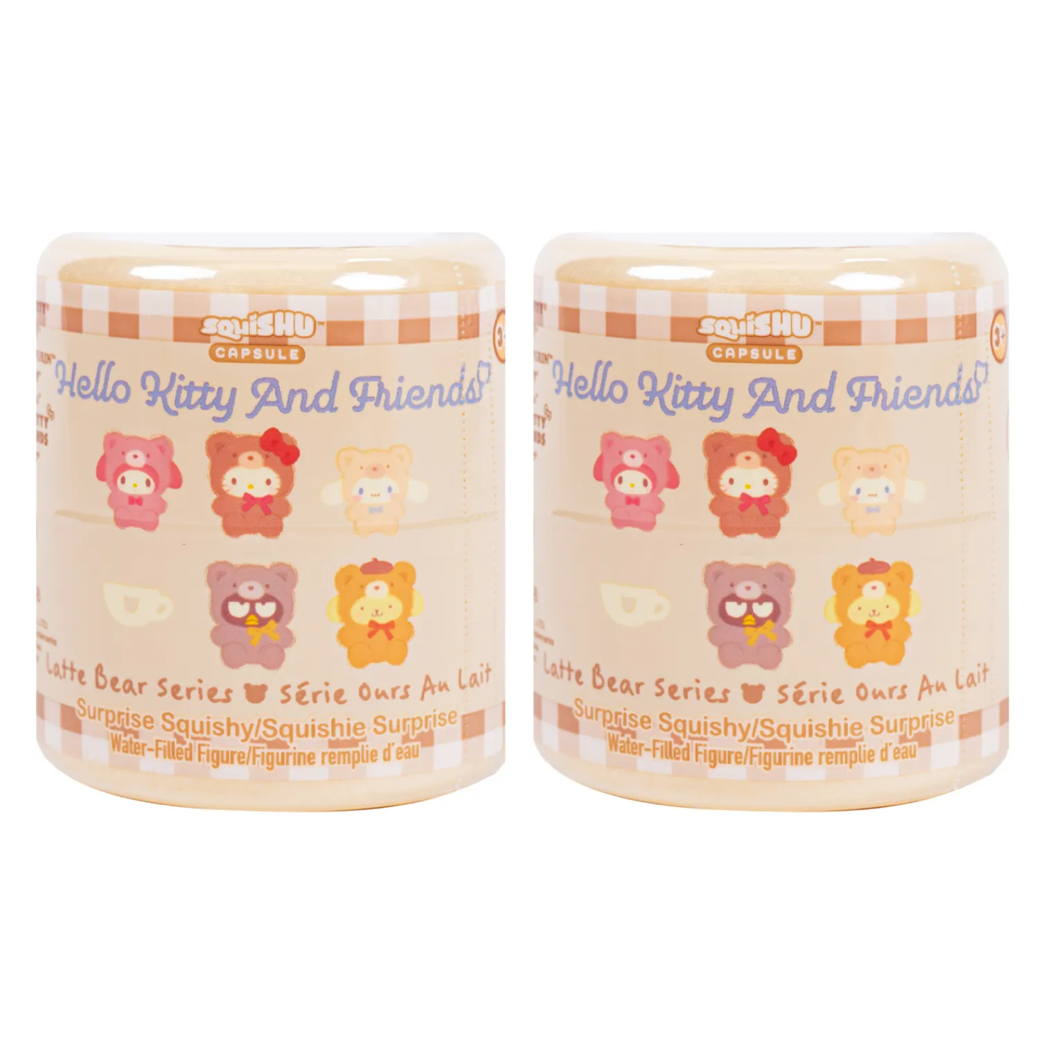 Hello Kitty and Friends Latte Bear Capsule Squishies Series 7 squishy 1 stk overraskelse