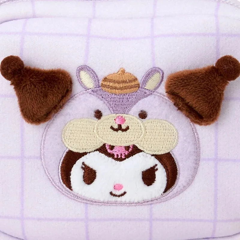Hello Kitty Fluffy Squirrel Series Kuromi mini glidelåspung