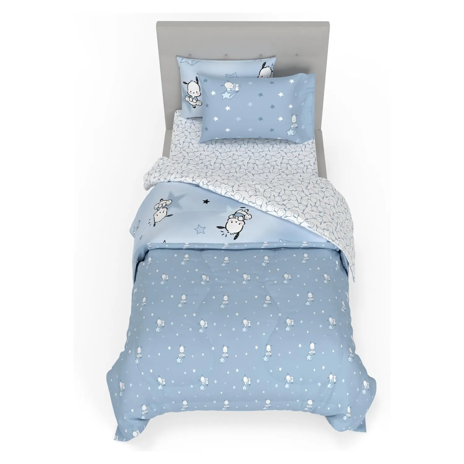 Hello Kitty Pochacco Superstar Bedding Set sengesett Twin 5 deler mikrofiber