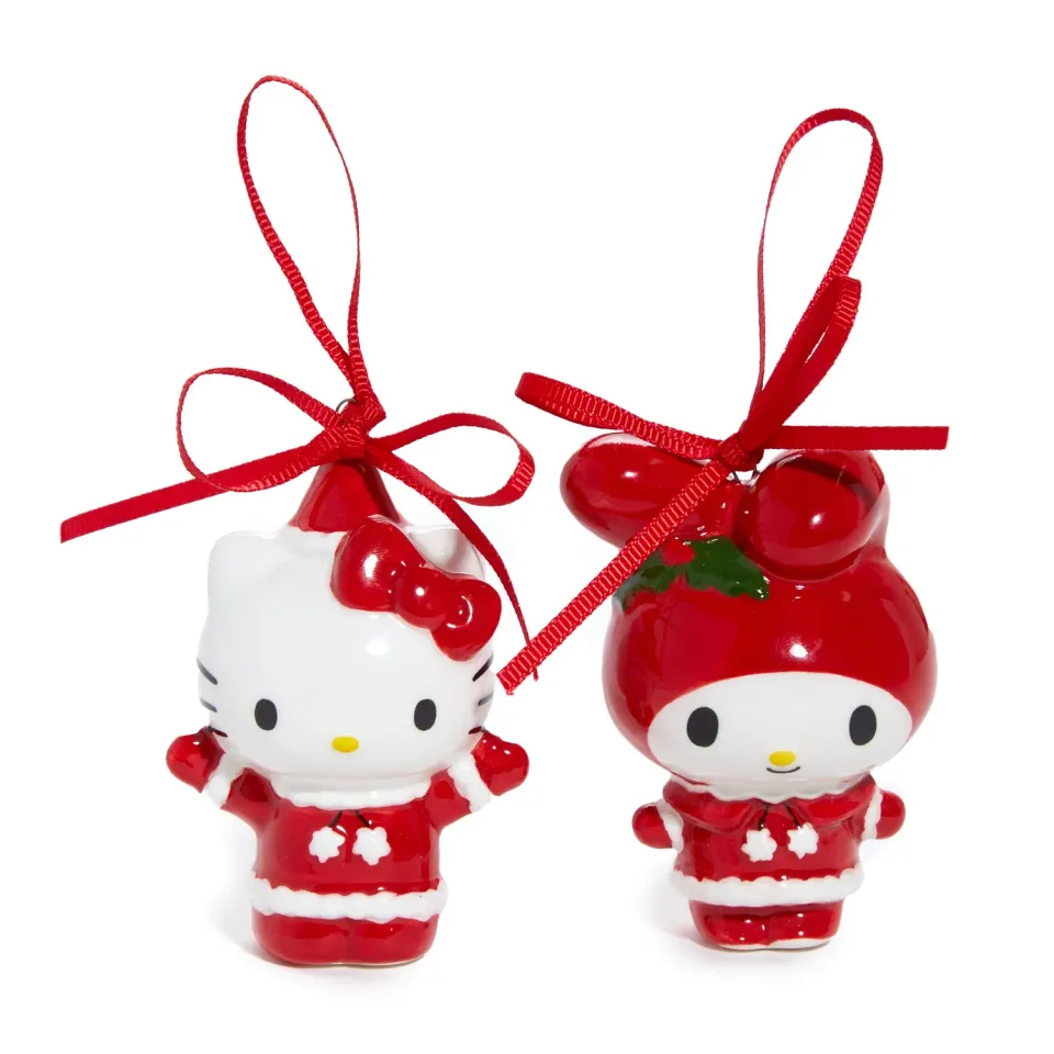 Hello Kitty Holiday keramisk julepyntsett med My Melody 2 deler håndmalt