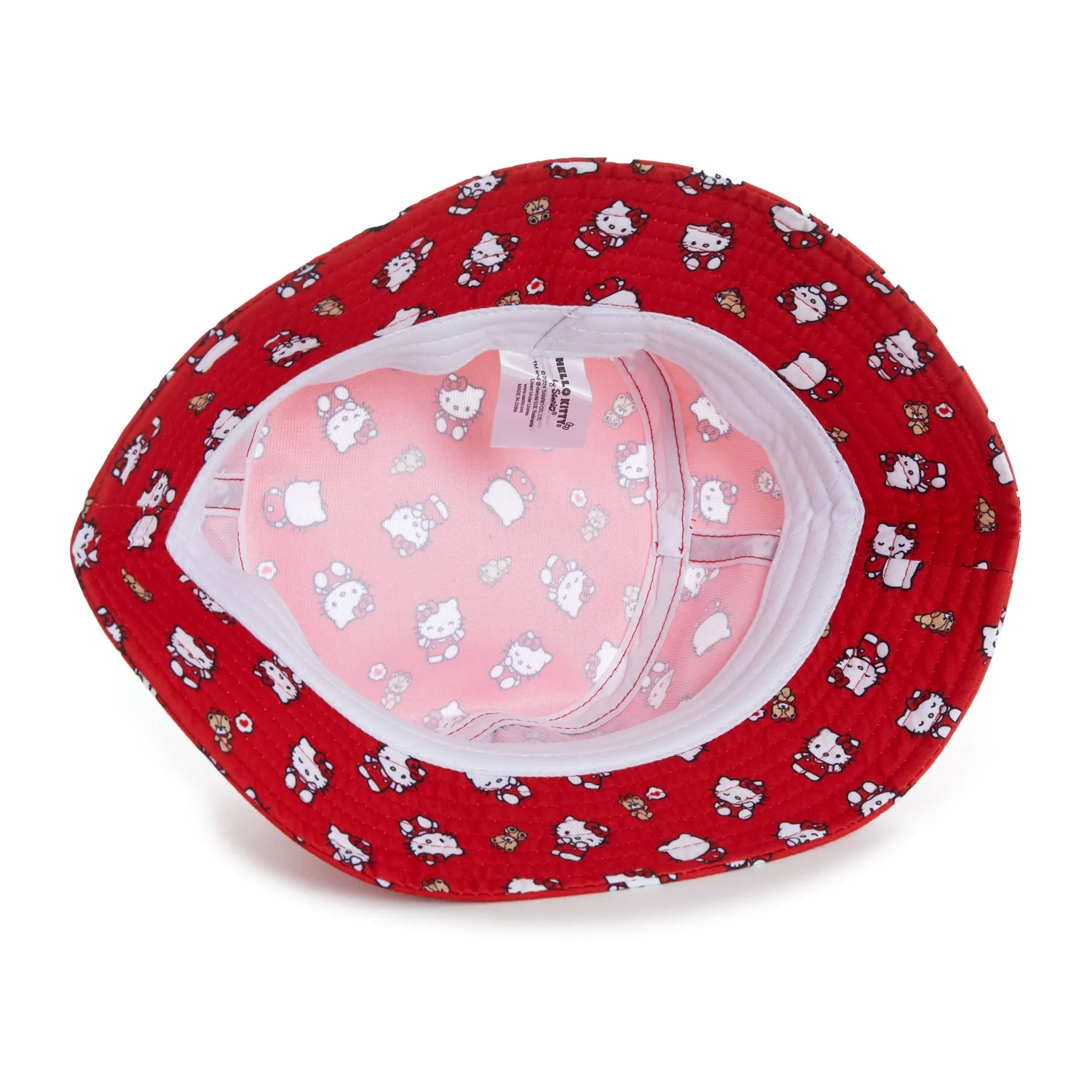 Hello Kitty Ruby Red Series Kids Bucket Hat bøttehatt for barn bomull