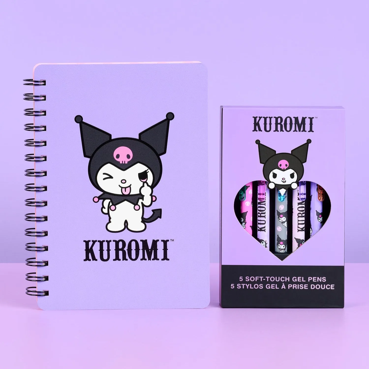 Hello Kitty Kuromi x Studio Oh! Soft-Touch gelpenner, 5-pakning
