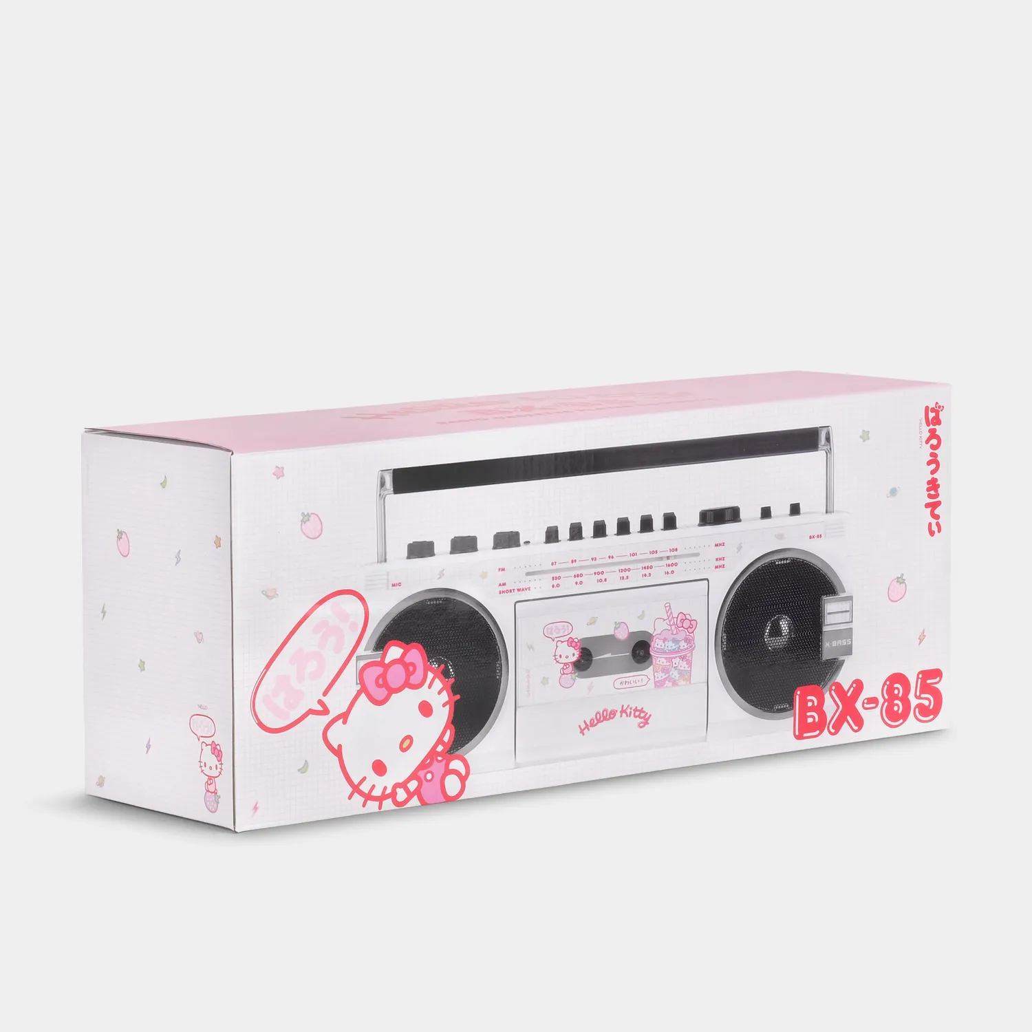 Hello Kitty Strawberry Kawaii BX-85 Bluetooth kassettspiller boombox