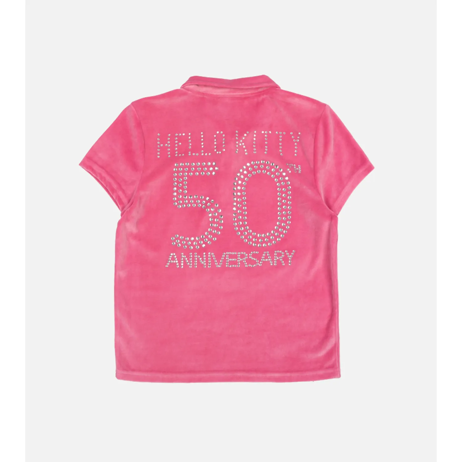 Hello Kitty x Dumbgood Velour Cropped Polo 50th Anniv. polotopp multi