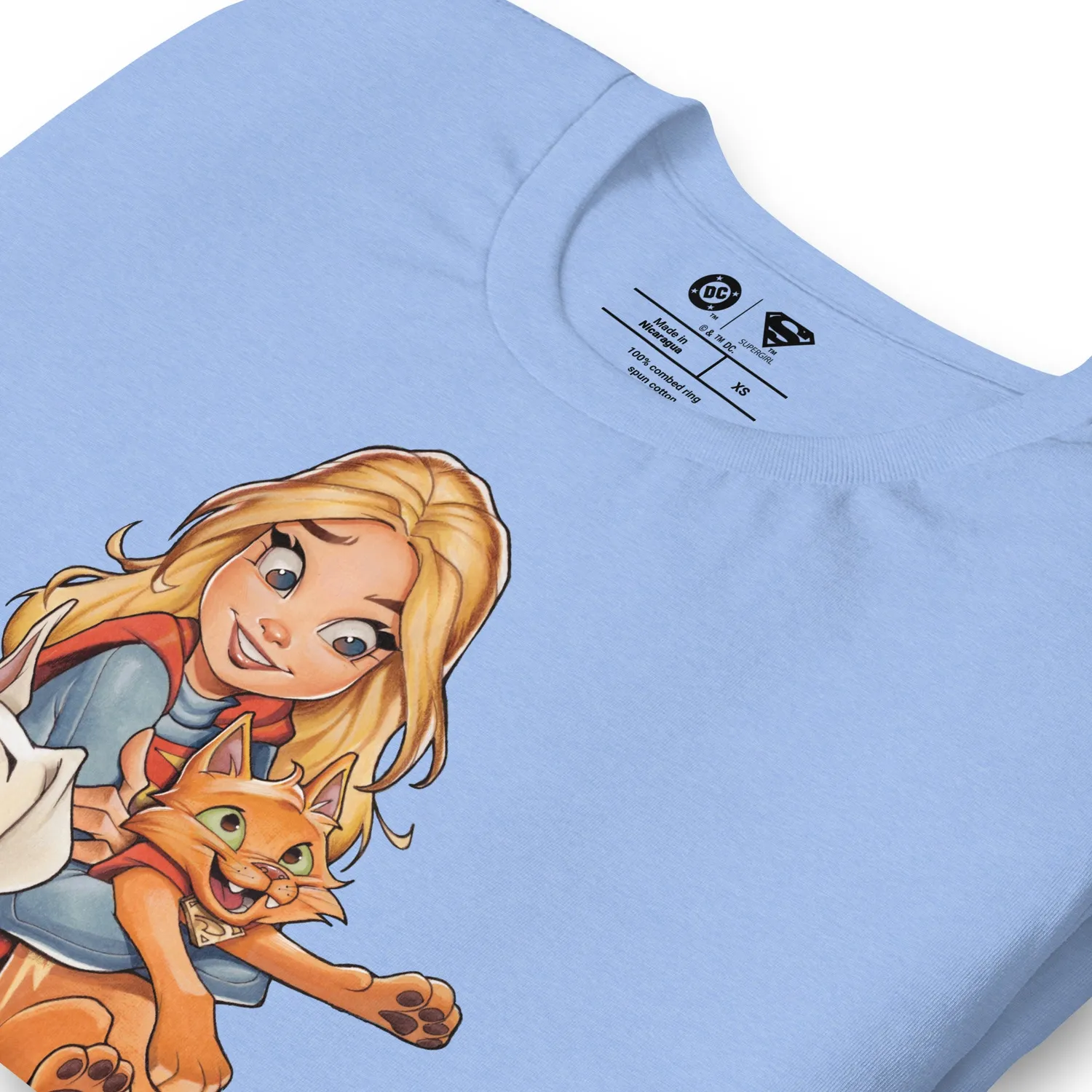 Batman Supergirl Krypto & Streaky T-skjorte bomull