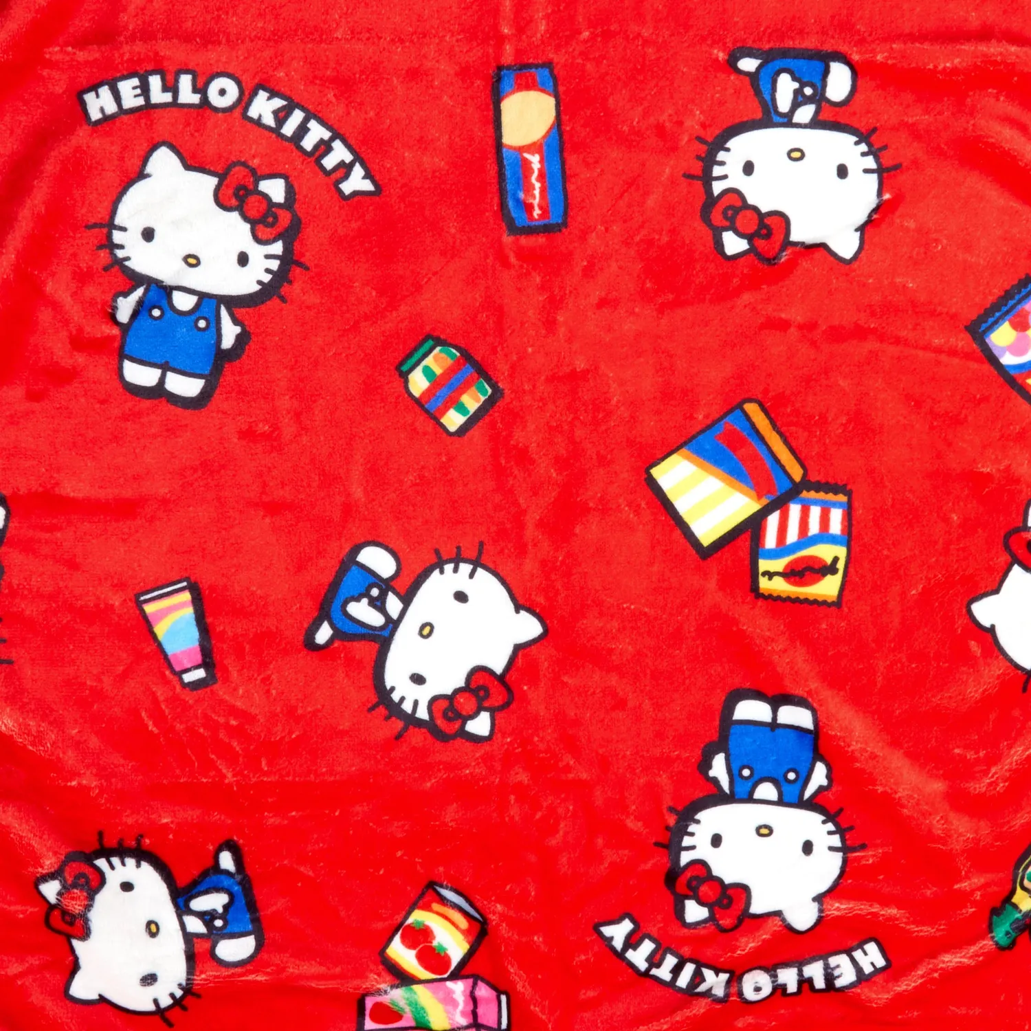 Hello Kitty Supermarket Series pledd 27,5 × 39,5 tommer vaskbart