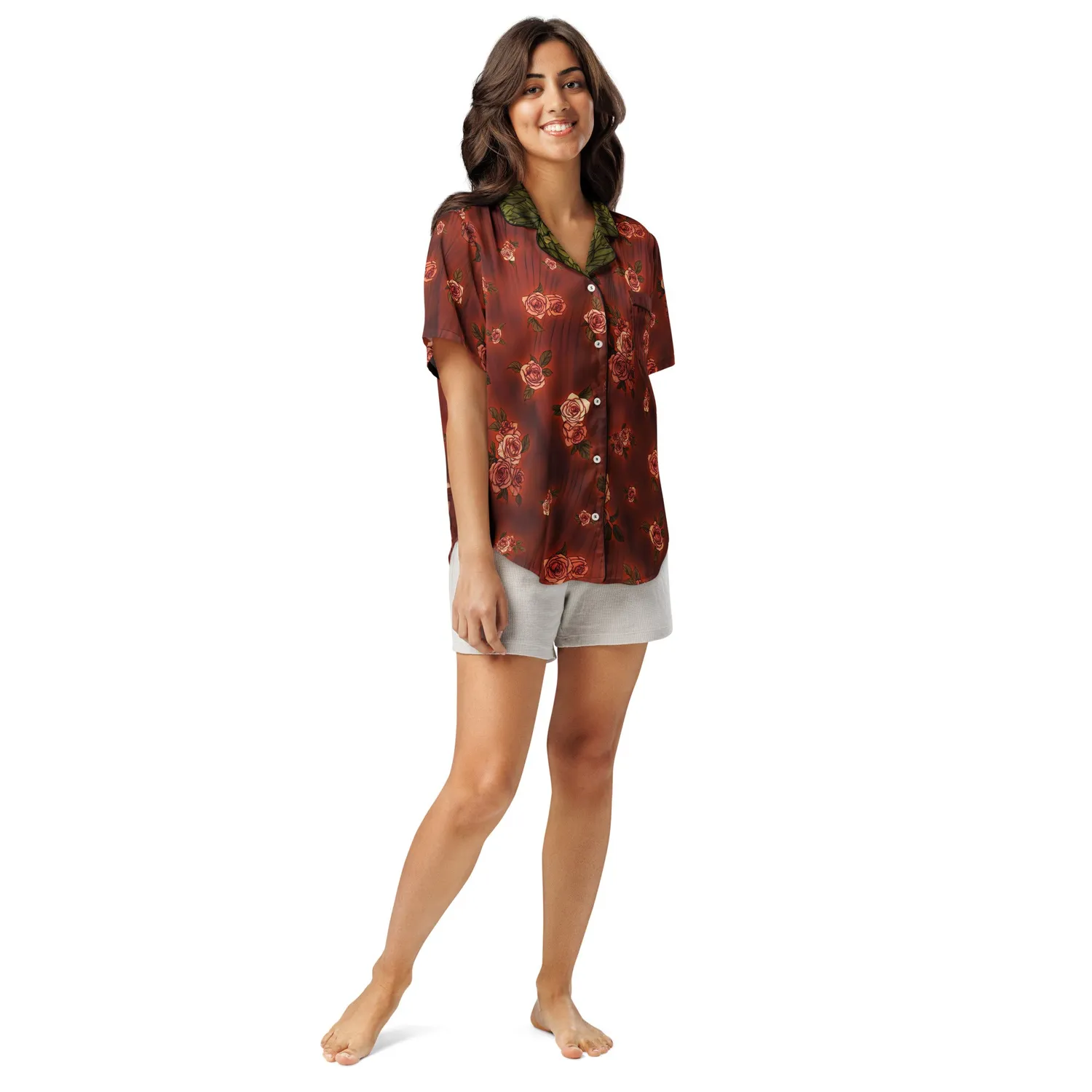 Batman Poison Ivy Pretty Poison pysjamasoverdel kortermet XS–2XL sateng