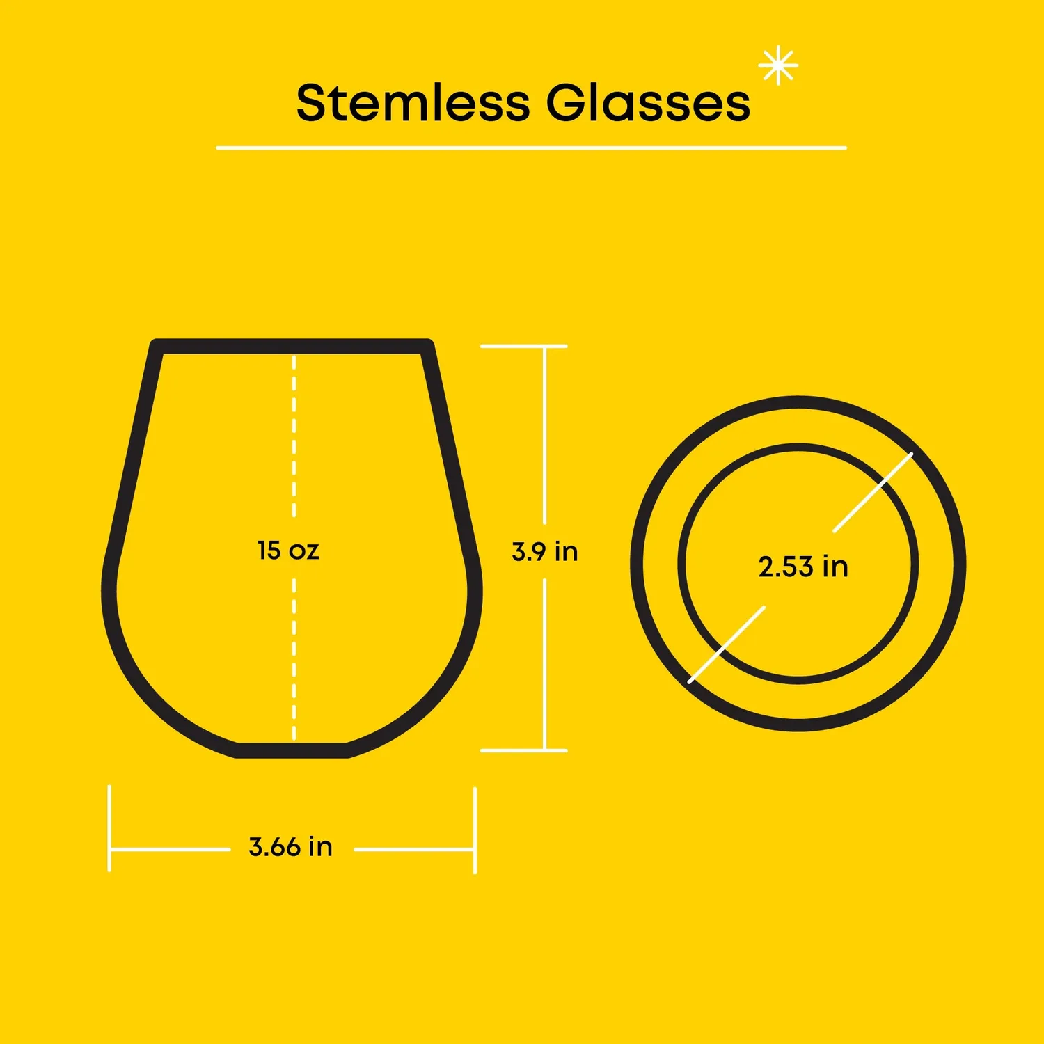 Hello Kitty JoyJolt Hello Kitty and Friends Hello Sippy Stemless Glasses glass 4 stk