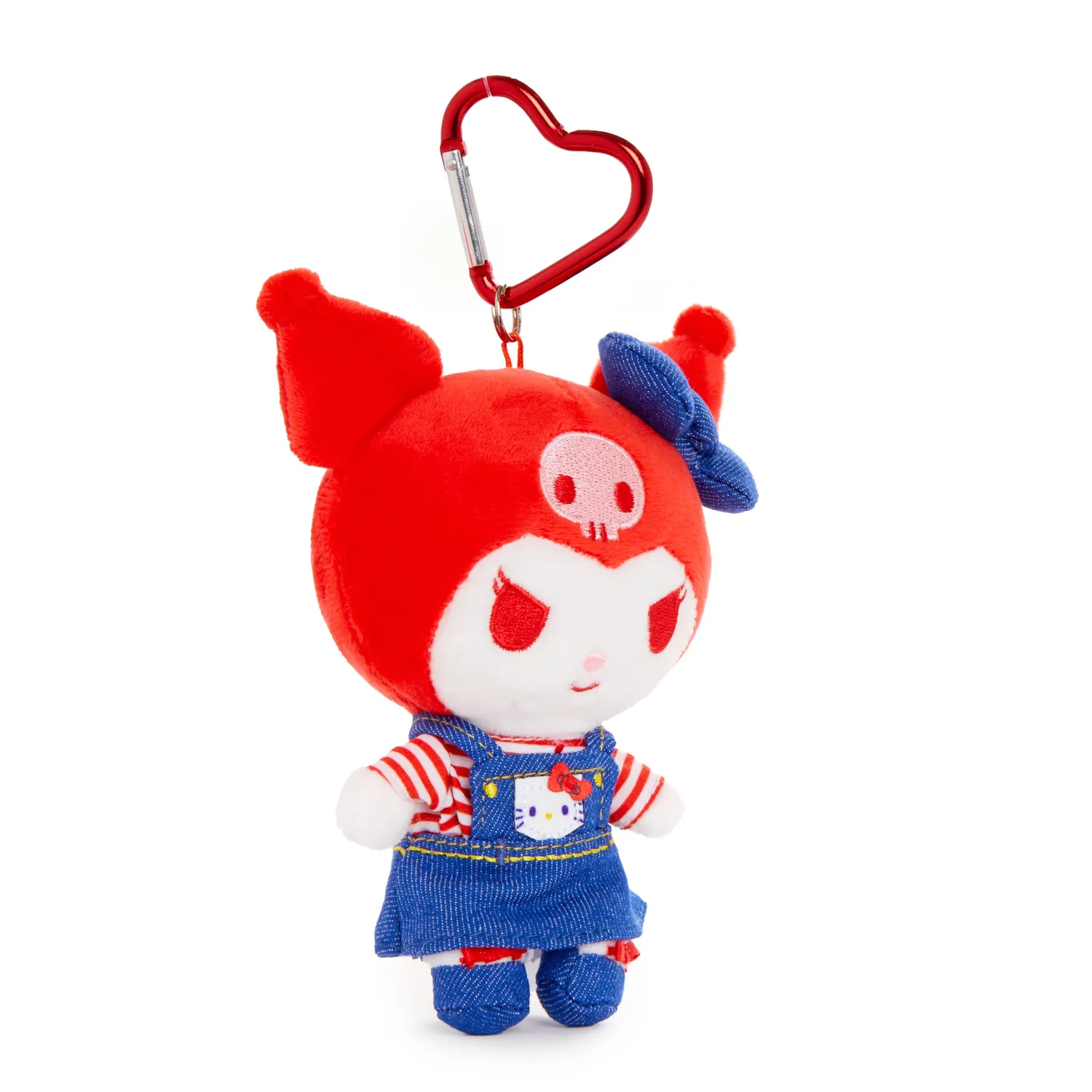 Hello Kitty Sanrio Friends Cosplay Kuromi plysj nøkkelring