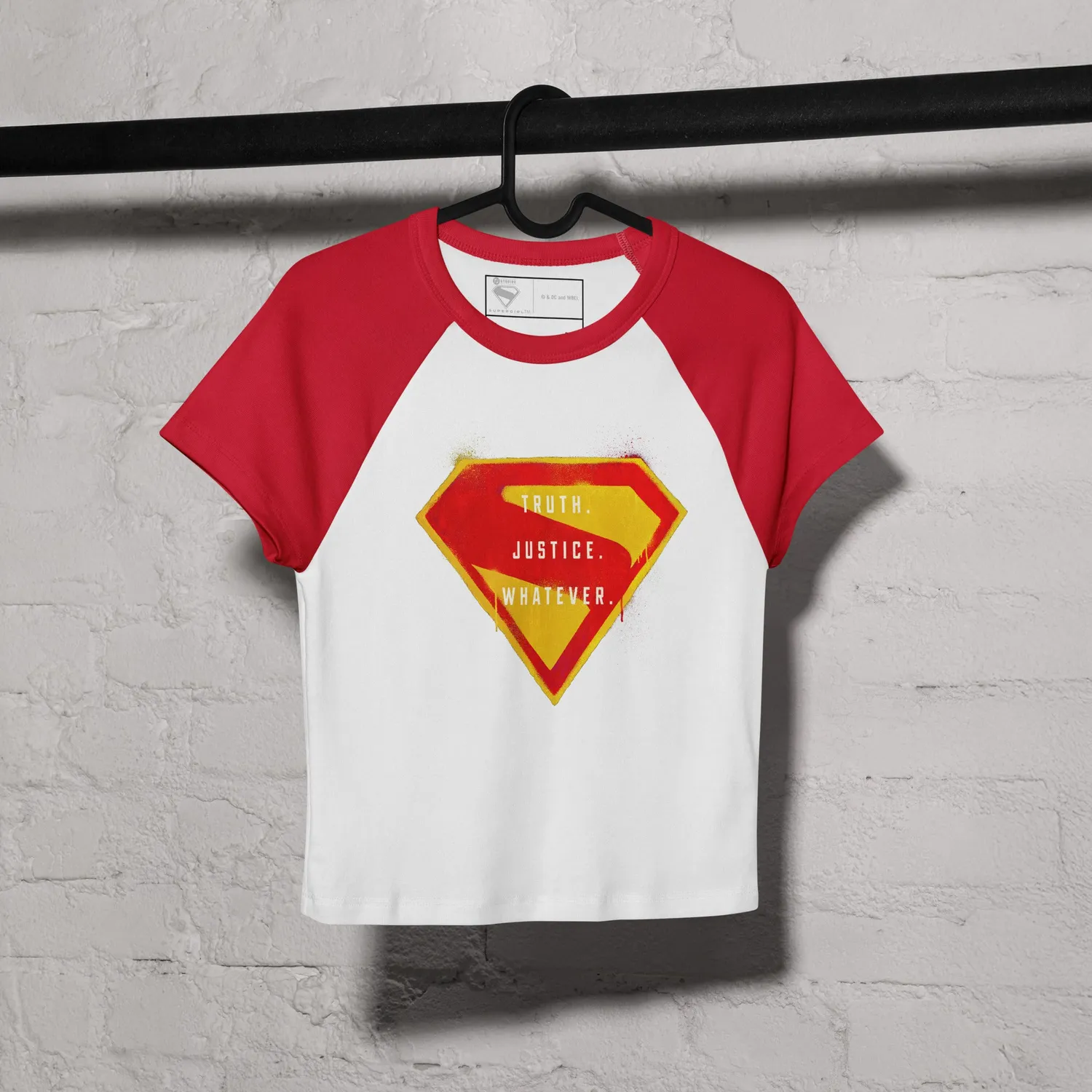 Supergirl (2026 Movie) Truth Justice Whatever baby-T-skjorte hvit/blå