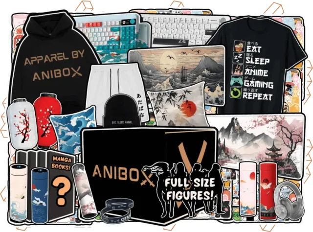 Anibox TIER 3 MEGA ANIME BOX animeboks med klær