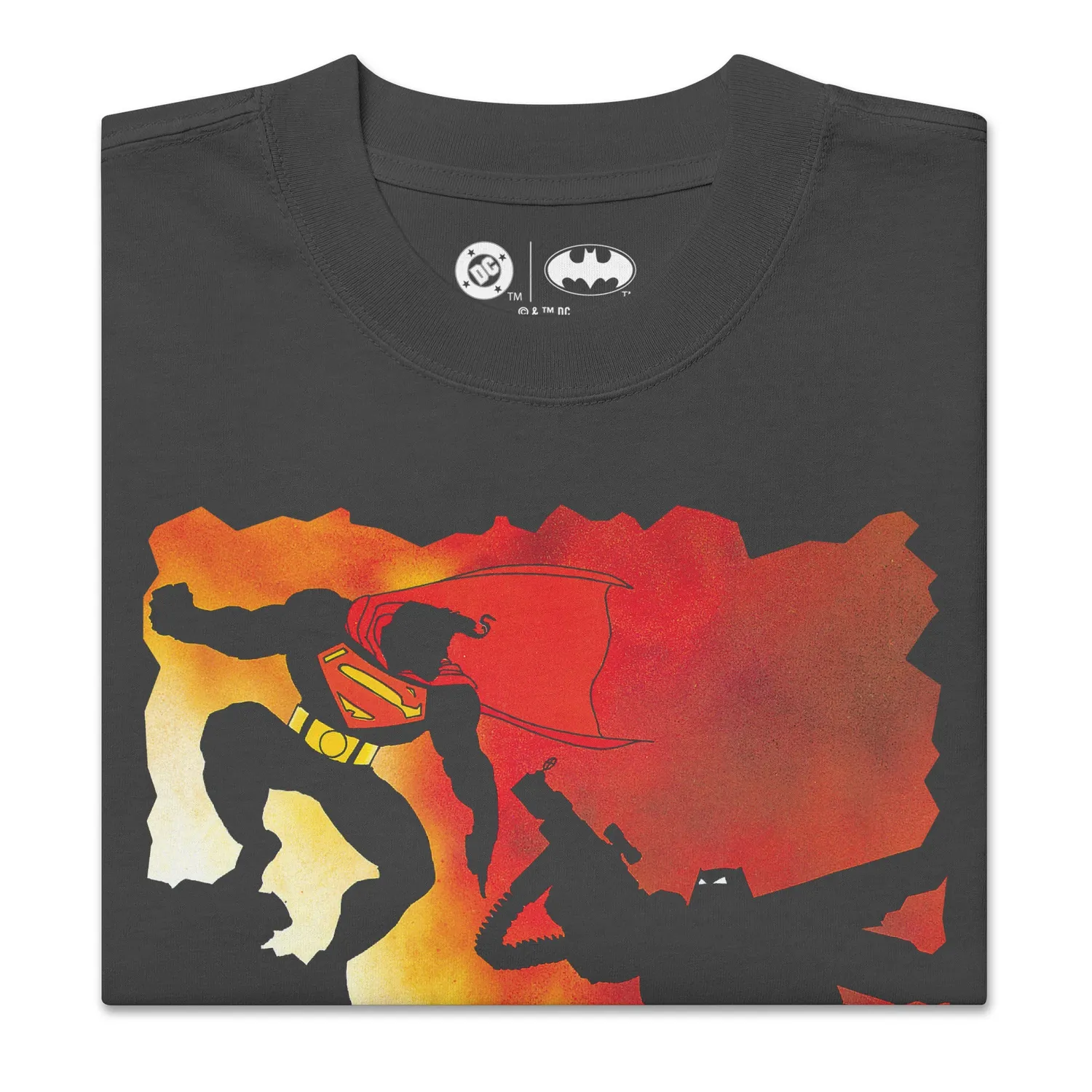 Batman The Dark Knight Returns Superman vs. Batman T-skjorte oversized