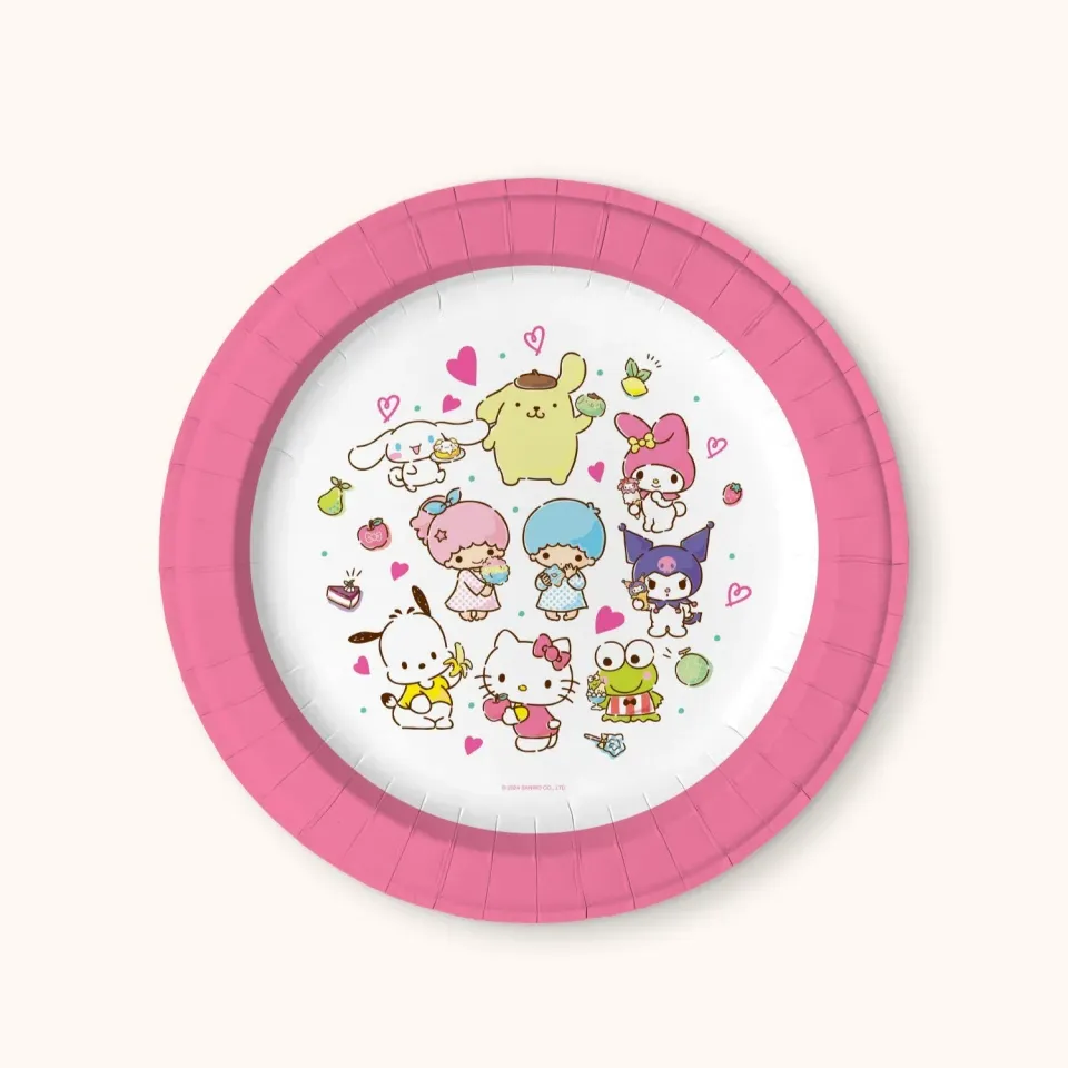 Hello Kitty and Friends x Studio Oh! My Favorite Flavor desserttallerkener 16-pakning