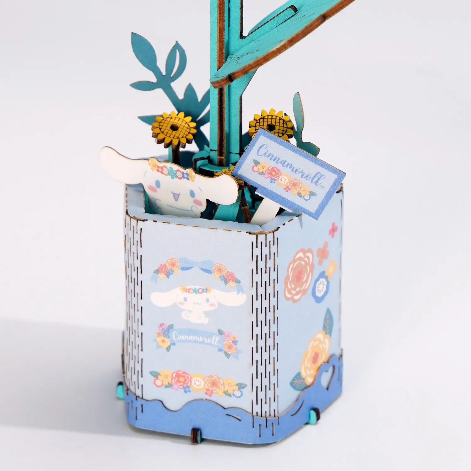 Hello Kitty Cinnamoroll Sunflower 3D-trepuslespill 82 brikker