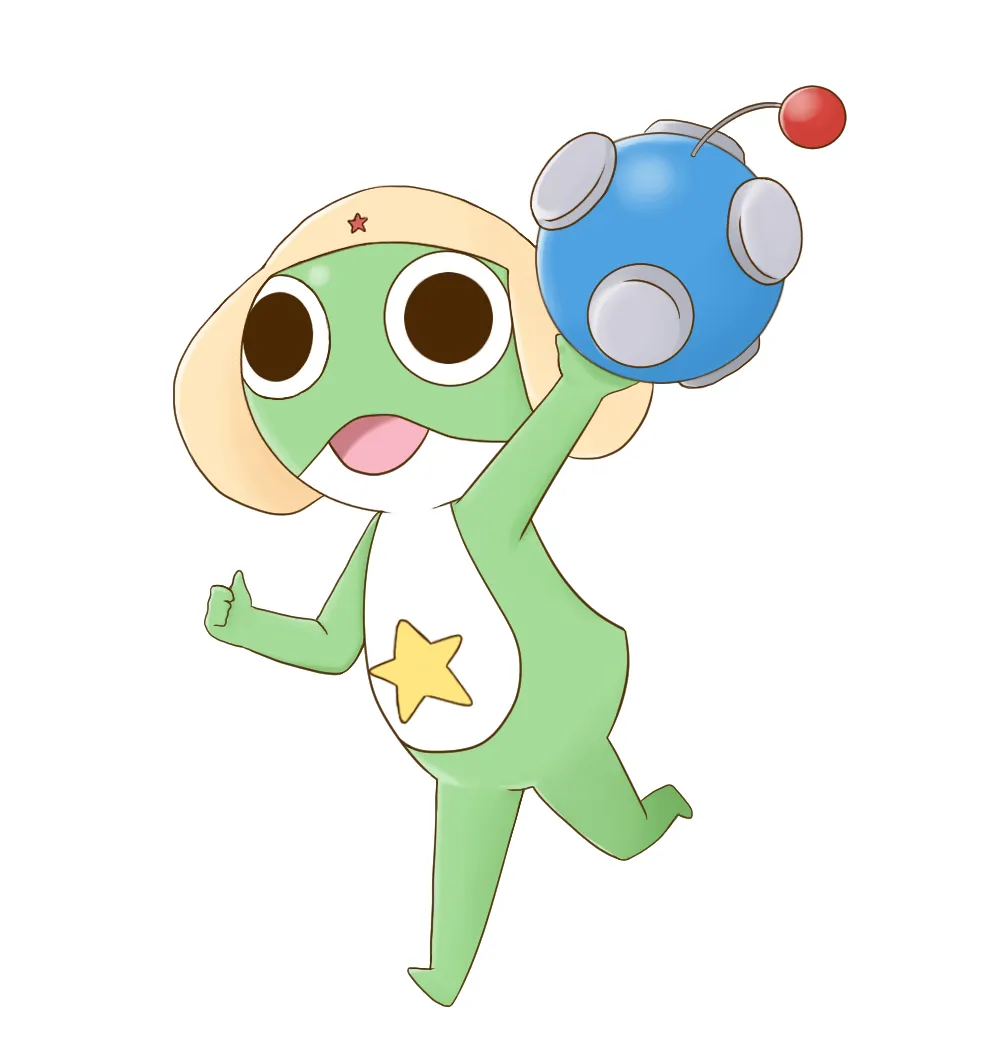 Kururu4ever Sgt. Frog Keroro Stickers klistremerker All 5 vanntett vinyl