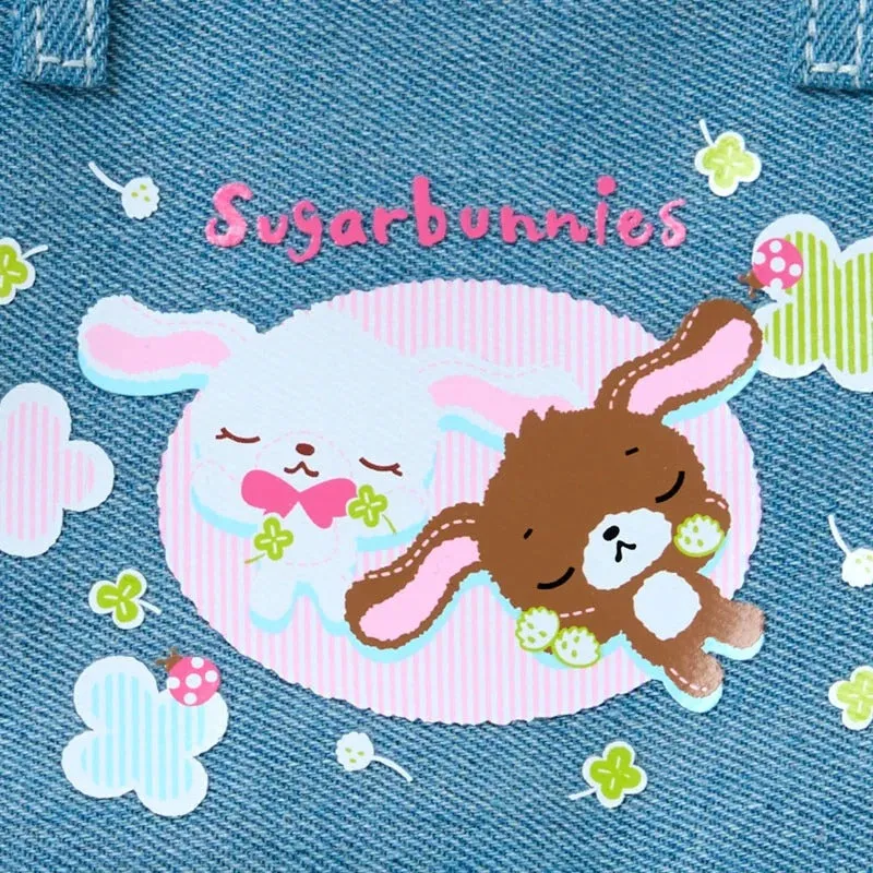 Hello Kitty Heisei Heart Series Sugarbunnies Mini Zipper Denim Pouch