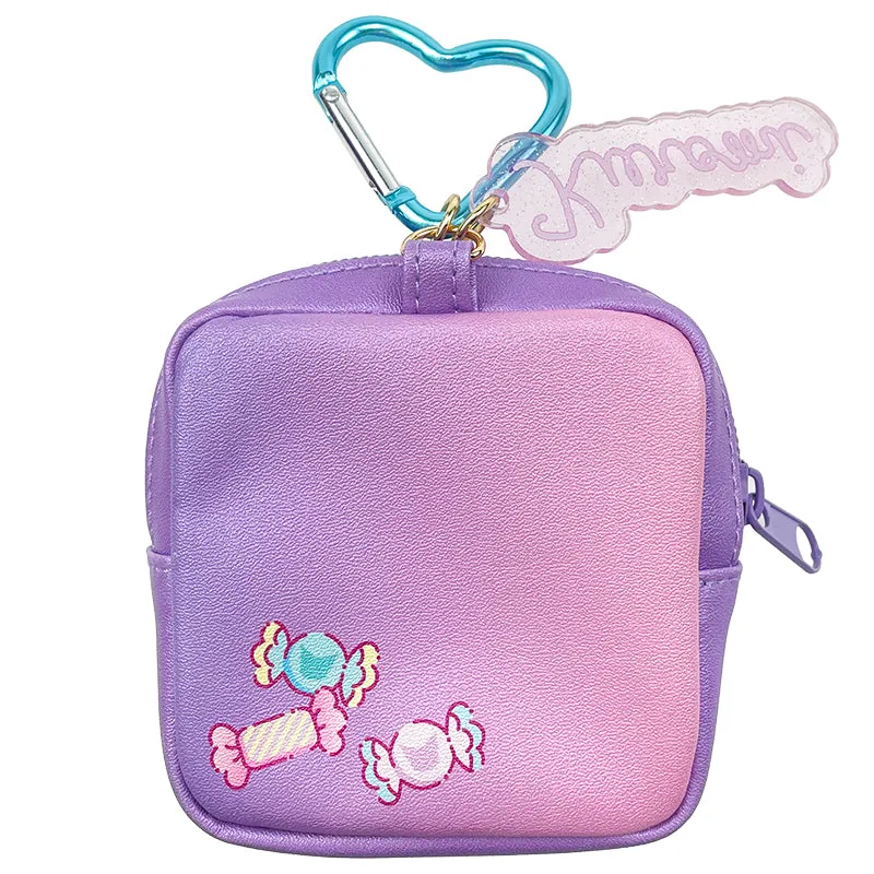 Hello Kitty Kuromi Loves U mini glidelåspung 3 × 3"