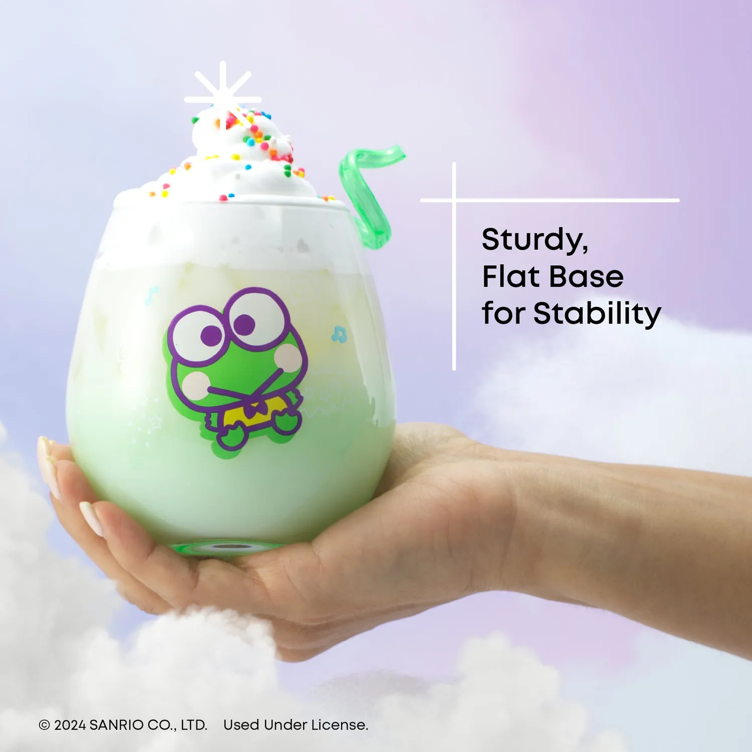 Hello Kitty and Friends Above the Clouds glass uten stett 4-pakning