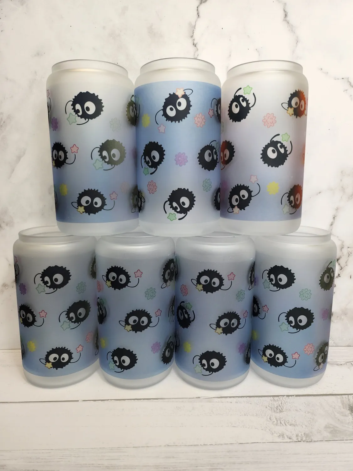 Anitaku Dust Sprite glasskopp 16 oz med bambuslokk
