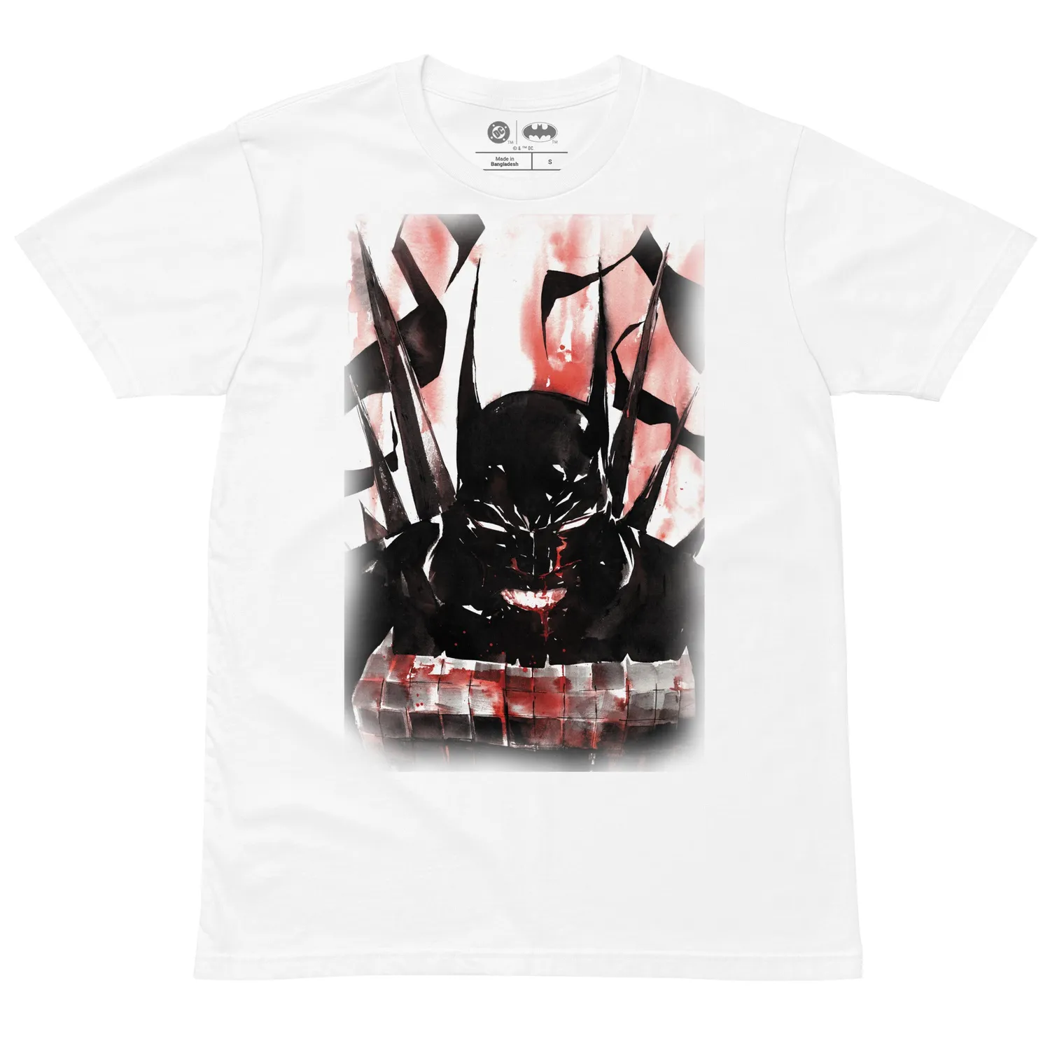 Batman Absolute Batman Watercolor T-skjorte svart 100 % bomull