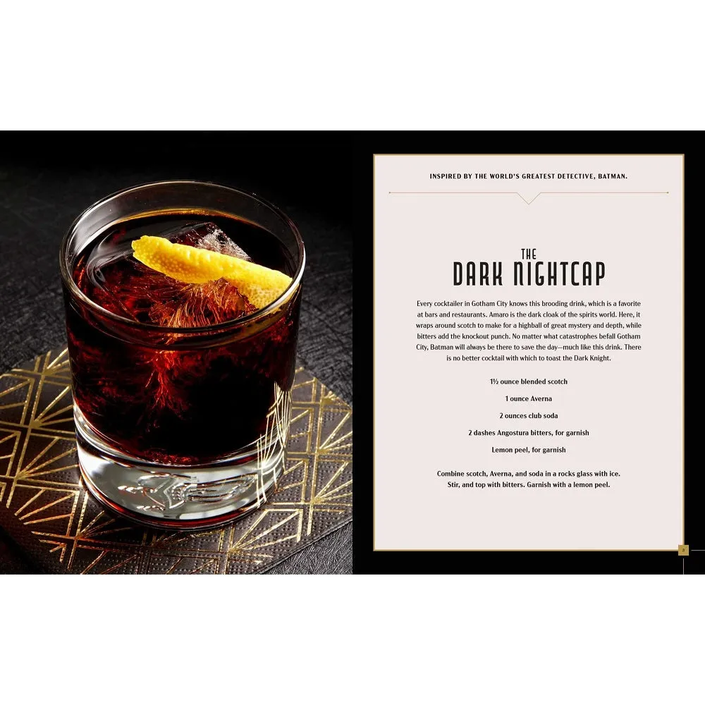 Batman Gotham City Cocktails kokebok innbundet 70 drinkoppskrifter