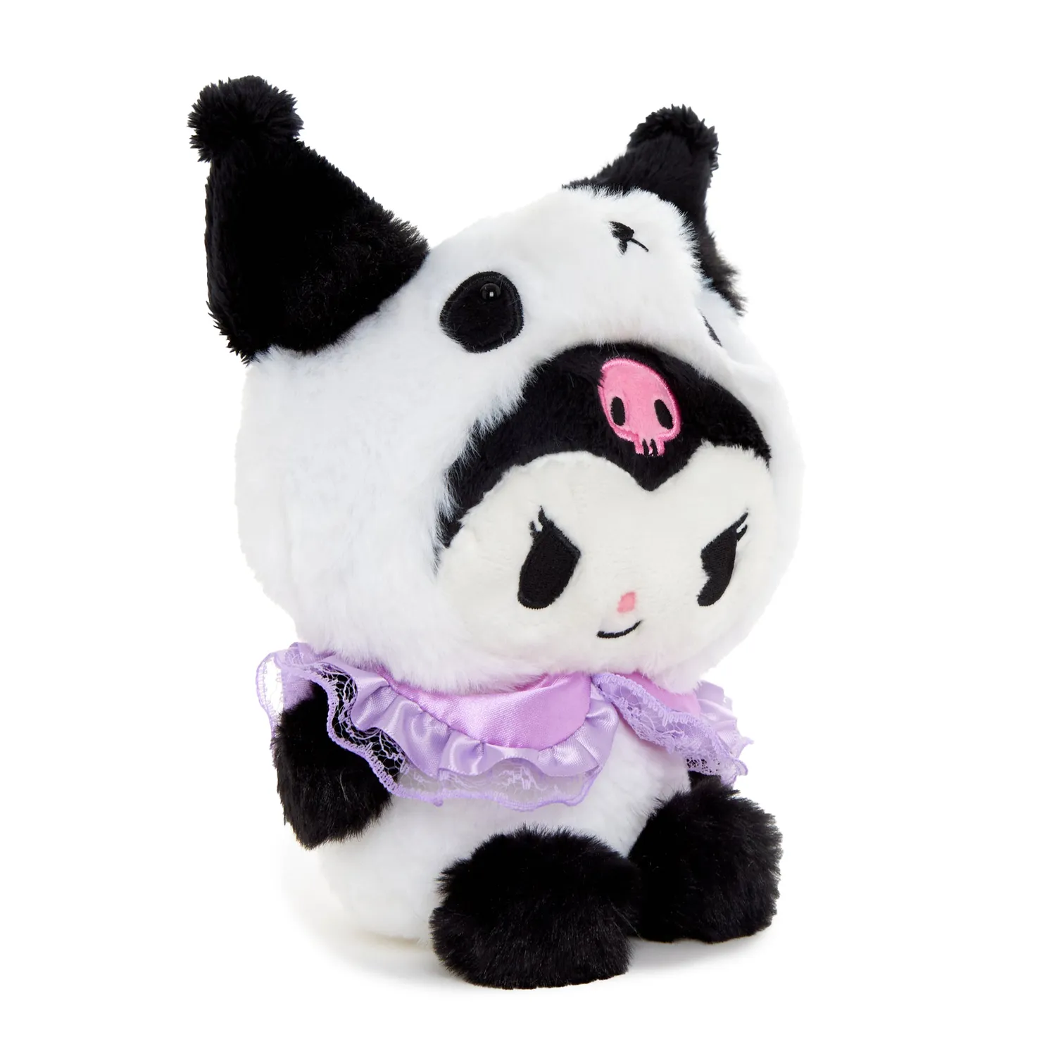 Hello Kitty Kuromi 6" Panda Bean-bamse med broderte detaljer