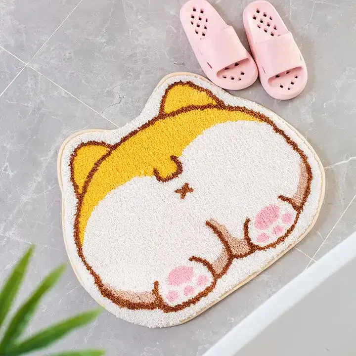 Kawaii Corgi Butt Bathroom Mat baderomsmatte 60 × 50 cm corgi
