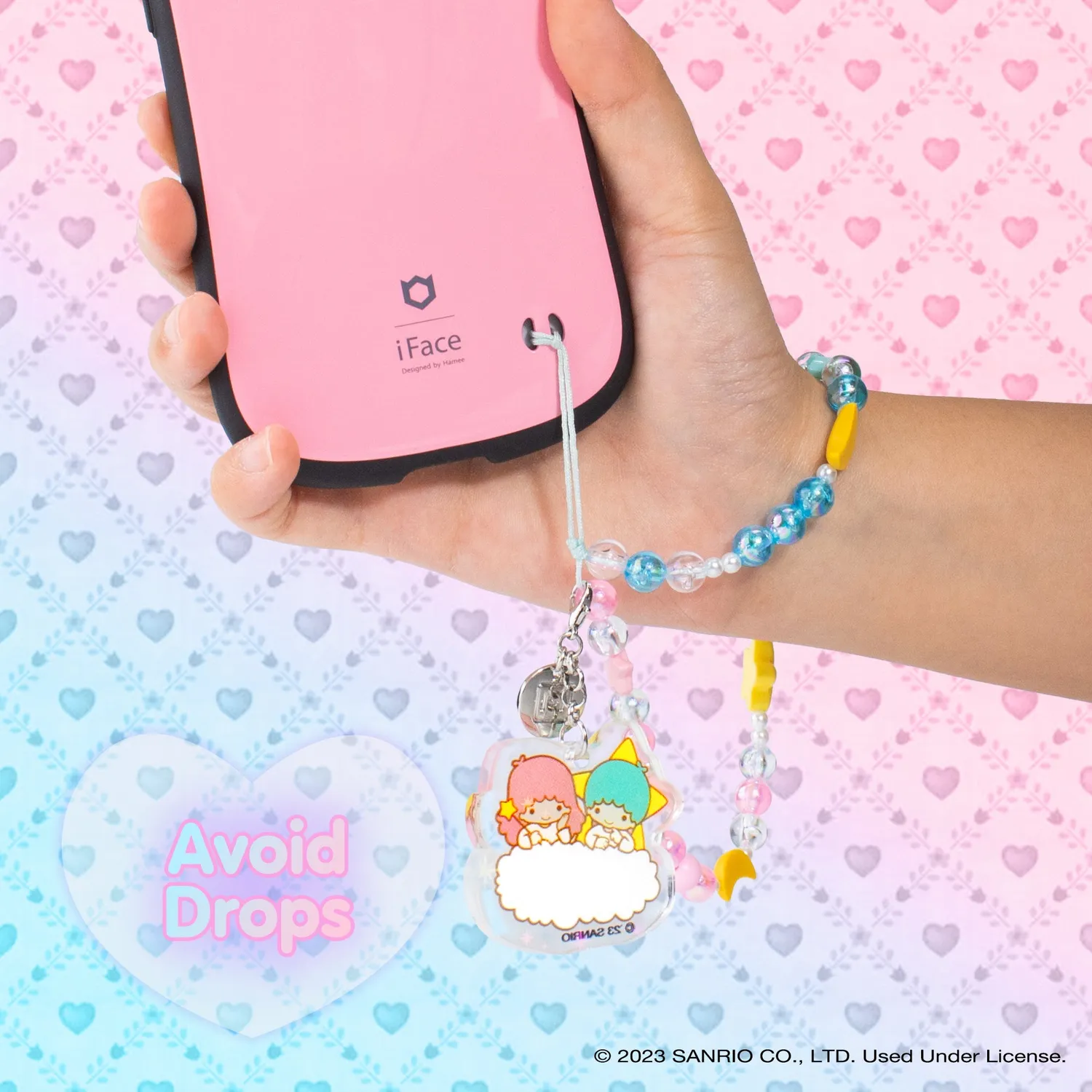 Hello Kitty and Friends LittleTwinStars Beaded Charm håndleddsstropp til mobil