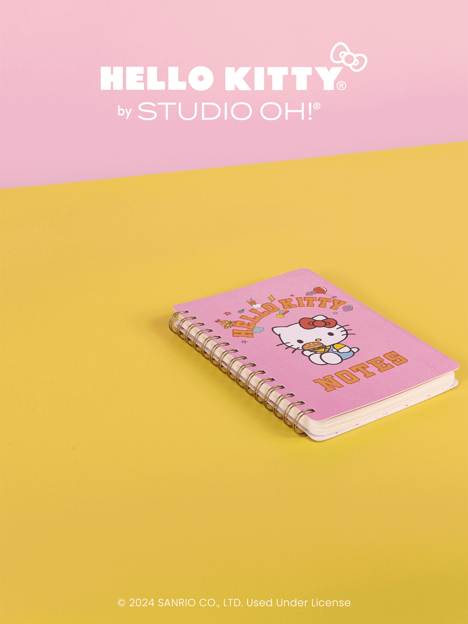Hello Kitty x Studio Oh! College Letters Agatha notatbok