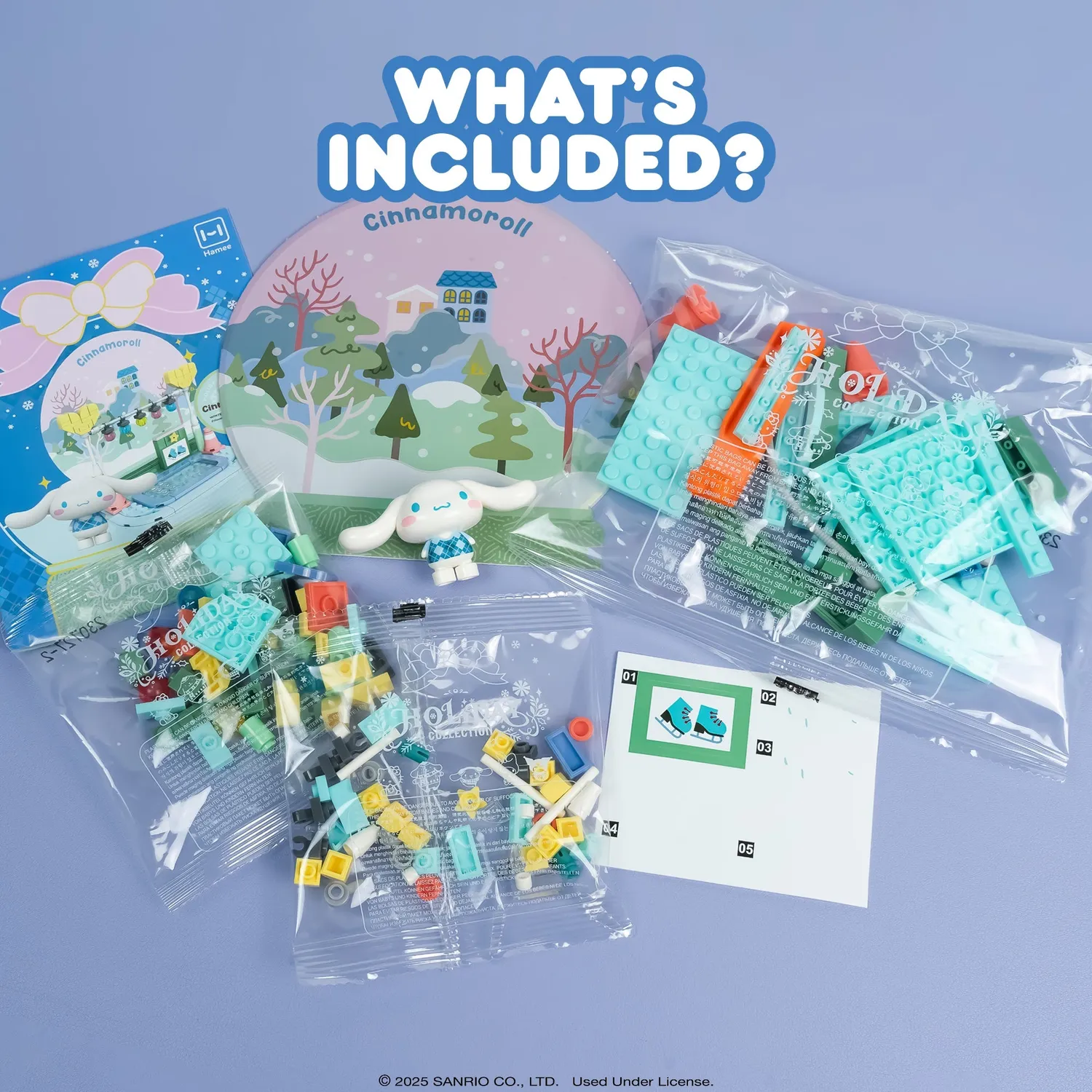 Hello Kitty Cinnamoroll byggesett Holiday Collection