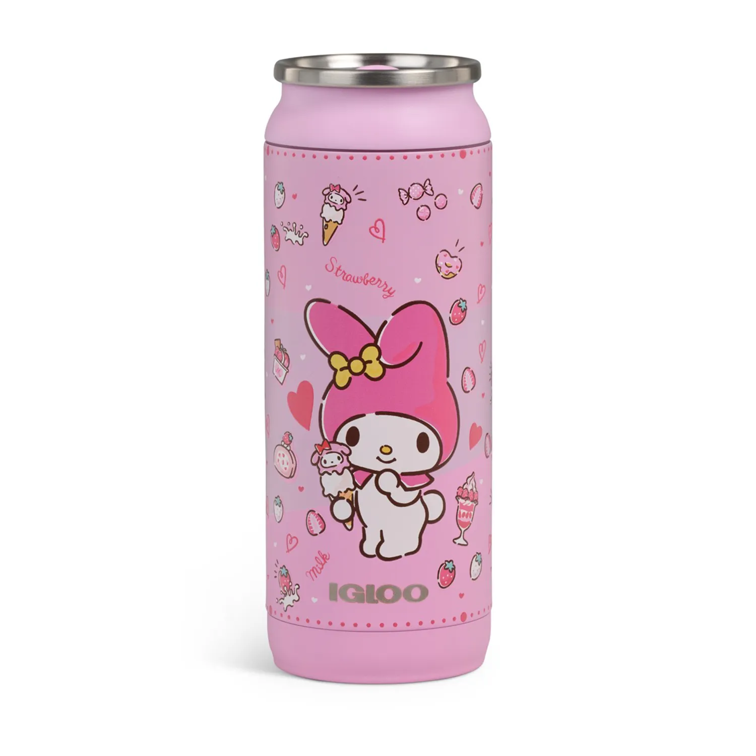 Hello Kitty My Melody x Igloo 50th Anniversary 16oz stålkanne rosa