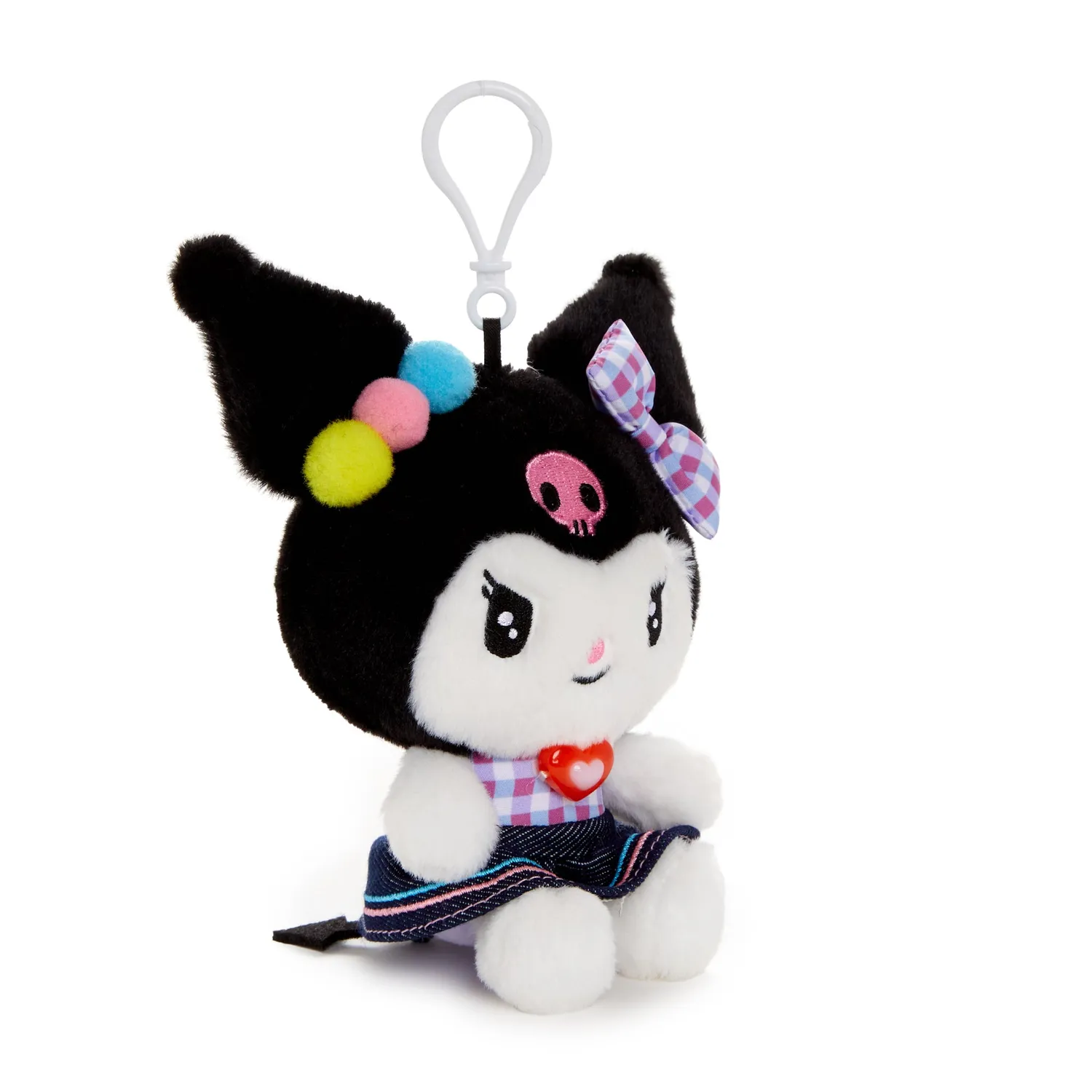 Hello Kitty Retro Denim Series Kuromi Mascot Clip kosedyrklips
