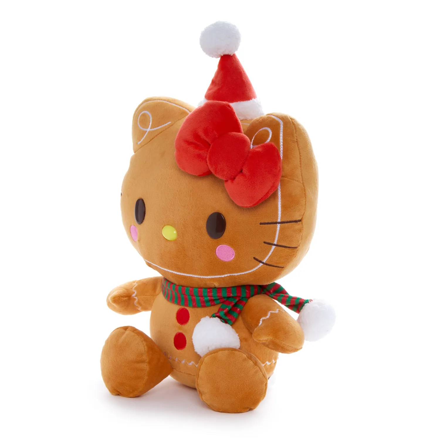 Hello Kitty Holiday Gingerbread Friends kosebamse 12 tommer sittende