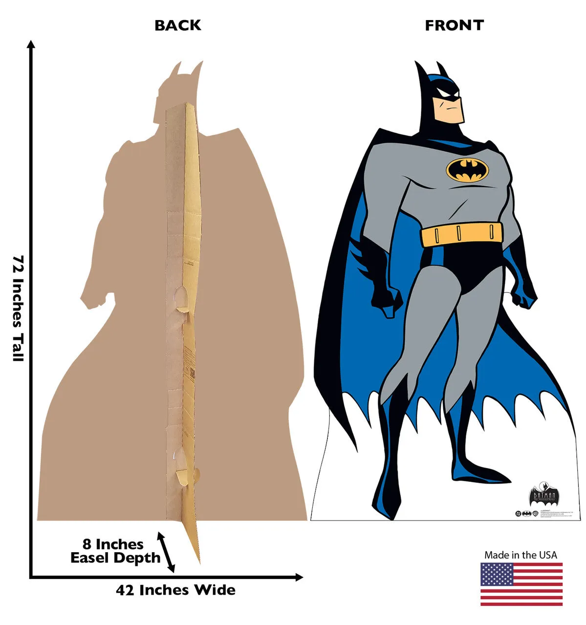 Batman: The Animated Series Batman pappfigur 183 × 107 cm