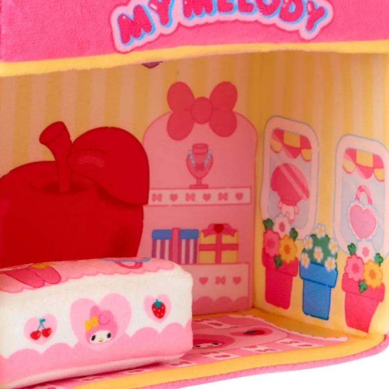 Hello Kitty and Friends Supercute Adventures My Melody Soft Toy Shop lekesett