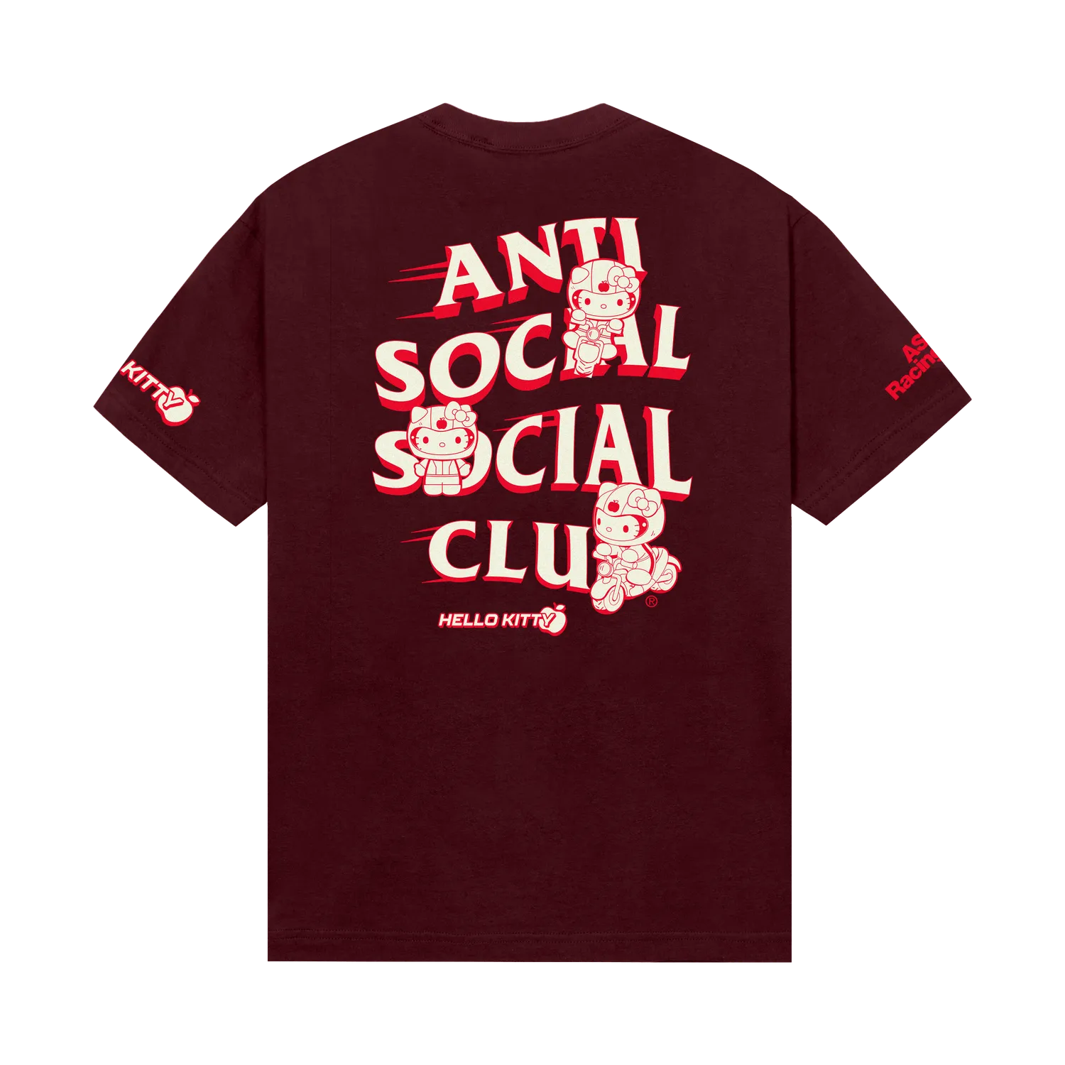 Hello Kitty Anti Social Social Club Apex Tee T-skjorte Cardinal