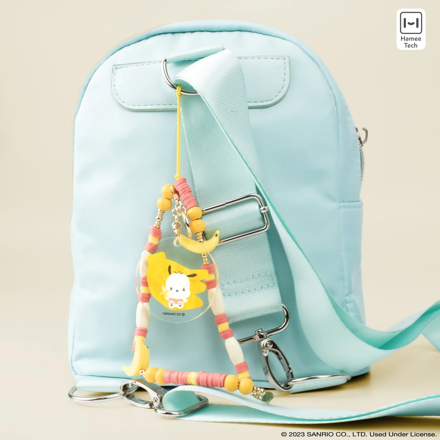 Hello Kitty Pochacco Banana Beaded Charm mobilrem med banandetaljer