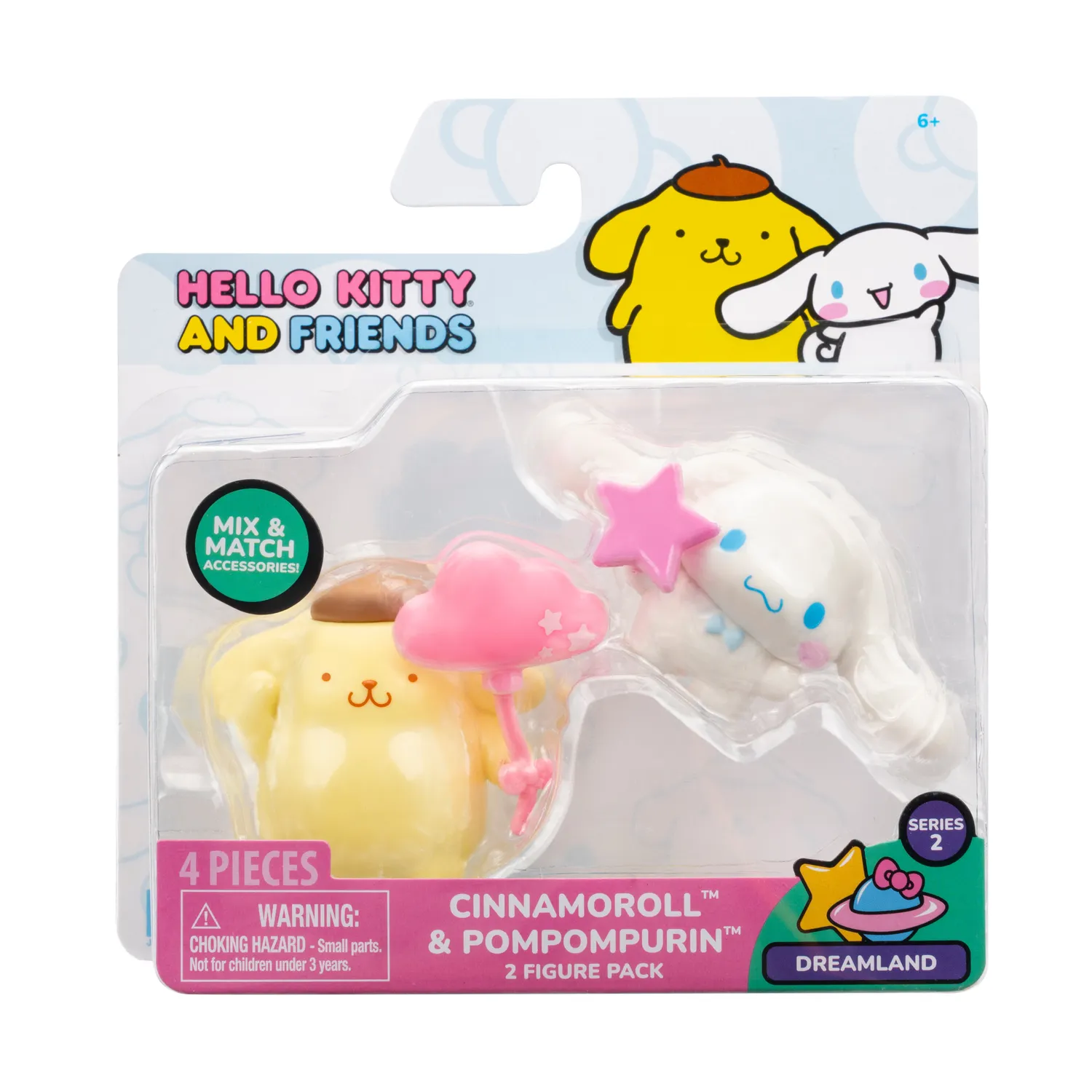 Hello Kitty and Friends Series 2 Dreamland figursett 2-pakning