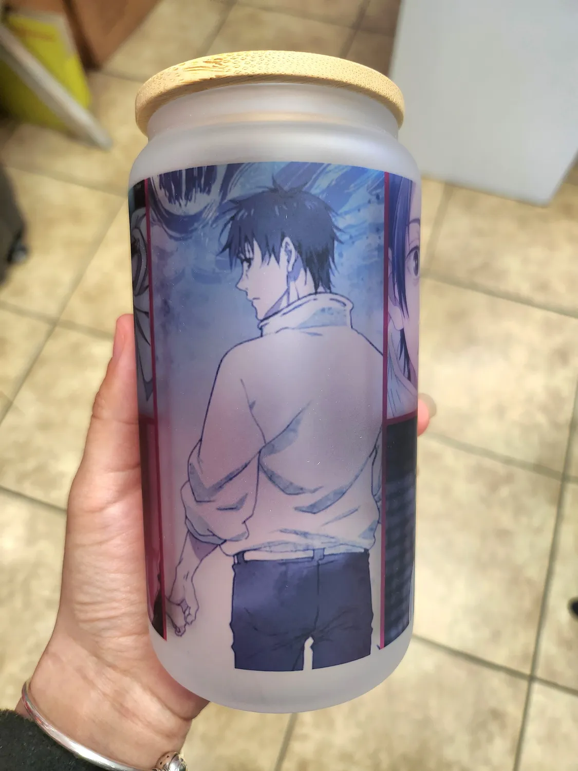 Anitaku Sorcerer High School tumbler 16 oz glasskrukke
