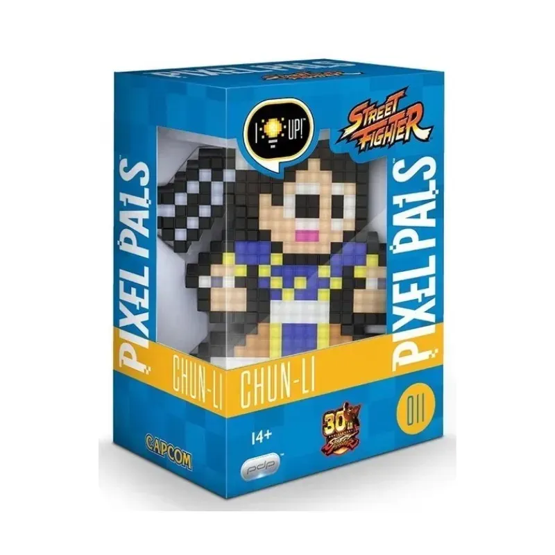 Manga Mania Pixel Pals Street Fighter Chun Li lysende samlefigur