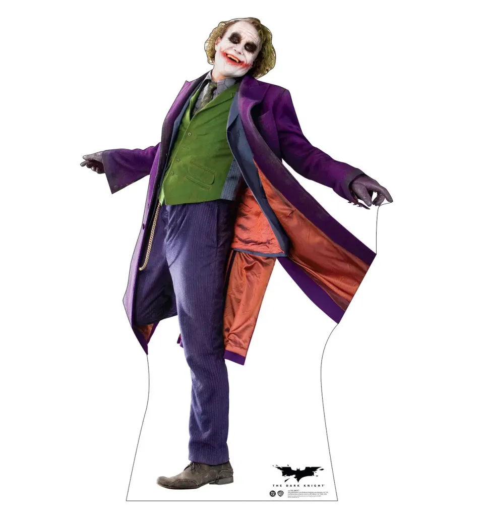 The Dark Knight The Joker pappfigur frittstående livsstørrelse