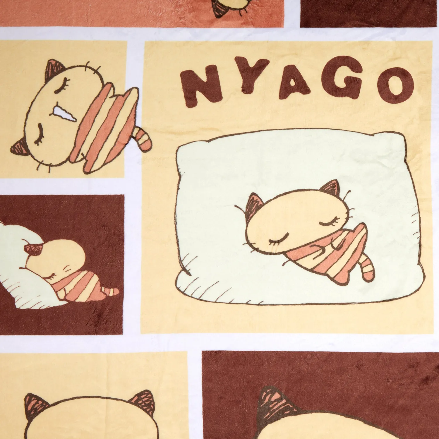 Nyago Lazy Day Throw Blanket pledd 50 × 60 tommer polyester