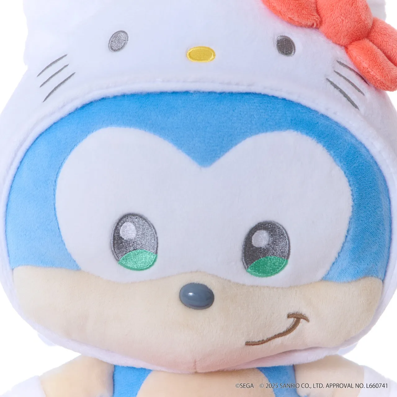 Hello Kitty Sonic x Hello Kitty Plush-bamse 8 tommer brodert
