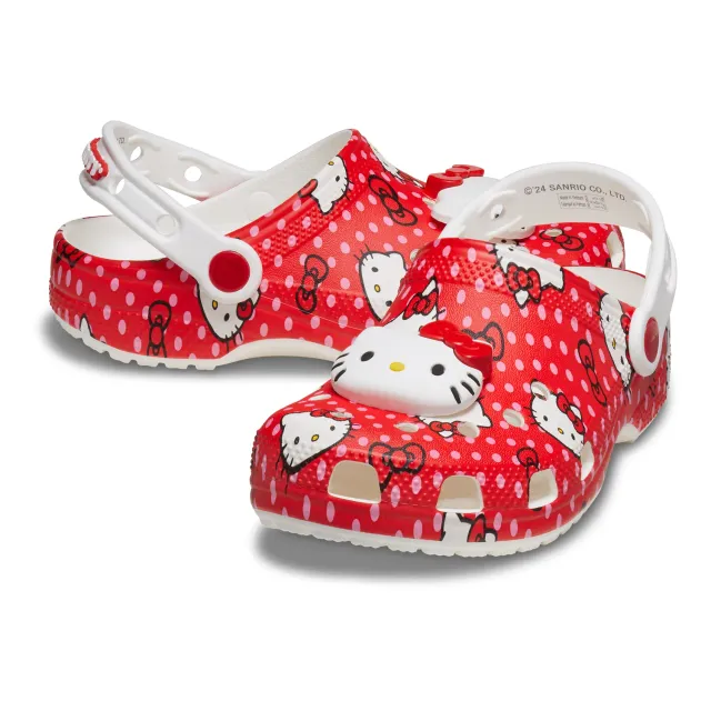 Hello Kitty x Crocs Toddler Red Classic Clog rød C4–C10