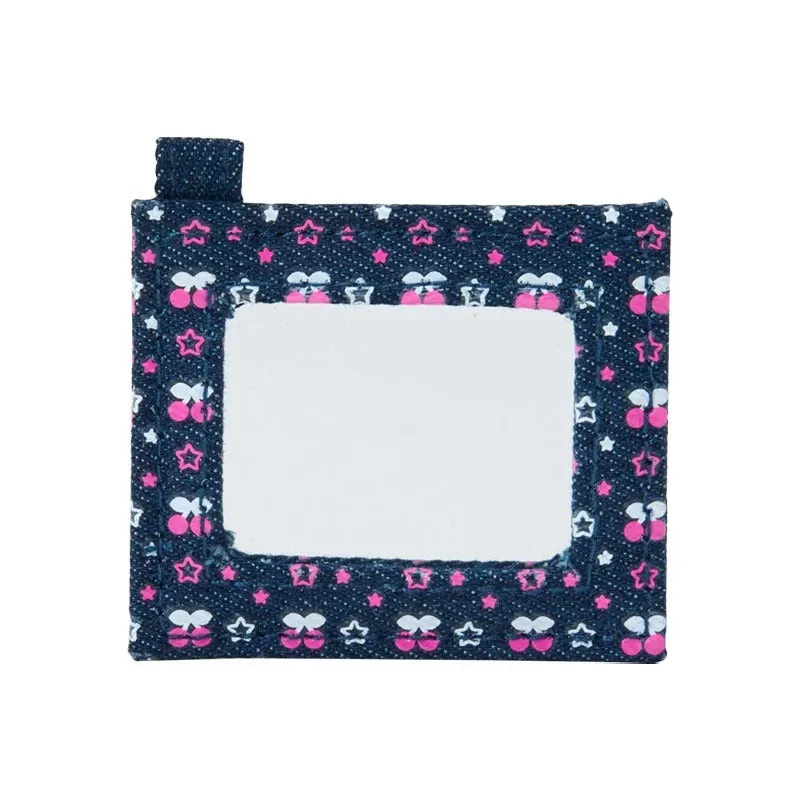 Hello Kitty Heisei Heart mini denim sminkepung med speil