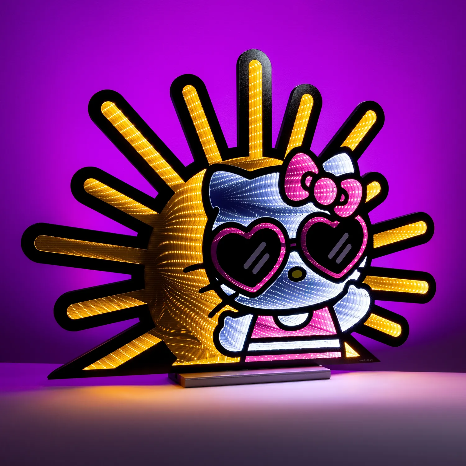 Hello Kitty Sunshine Ekkolight infinitylampe 24,5 tommer LED