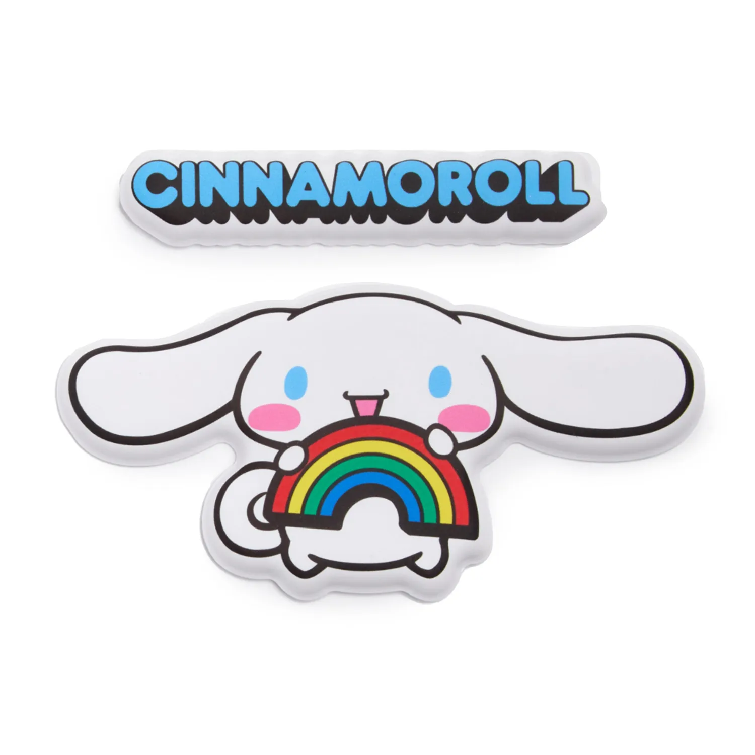 Hello Kitty Cinnamoroll x Pipsticks Big Puffy Sticker regnbue