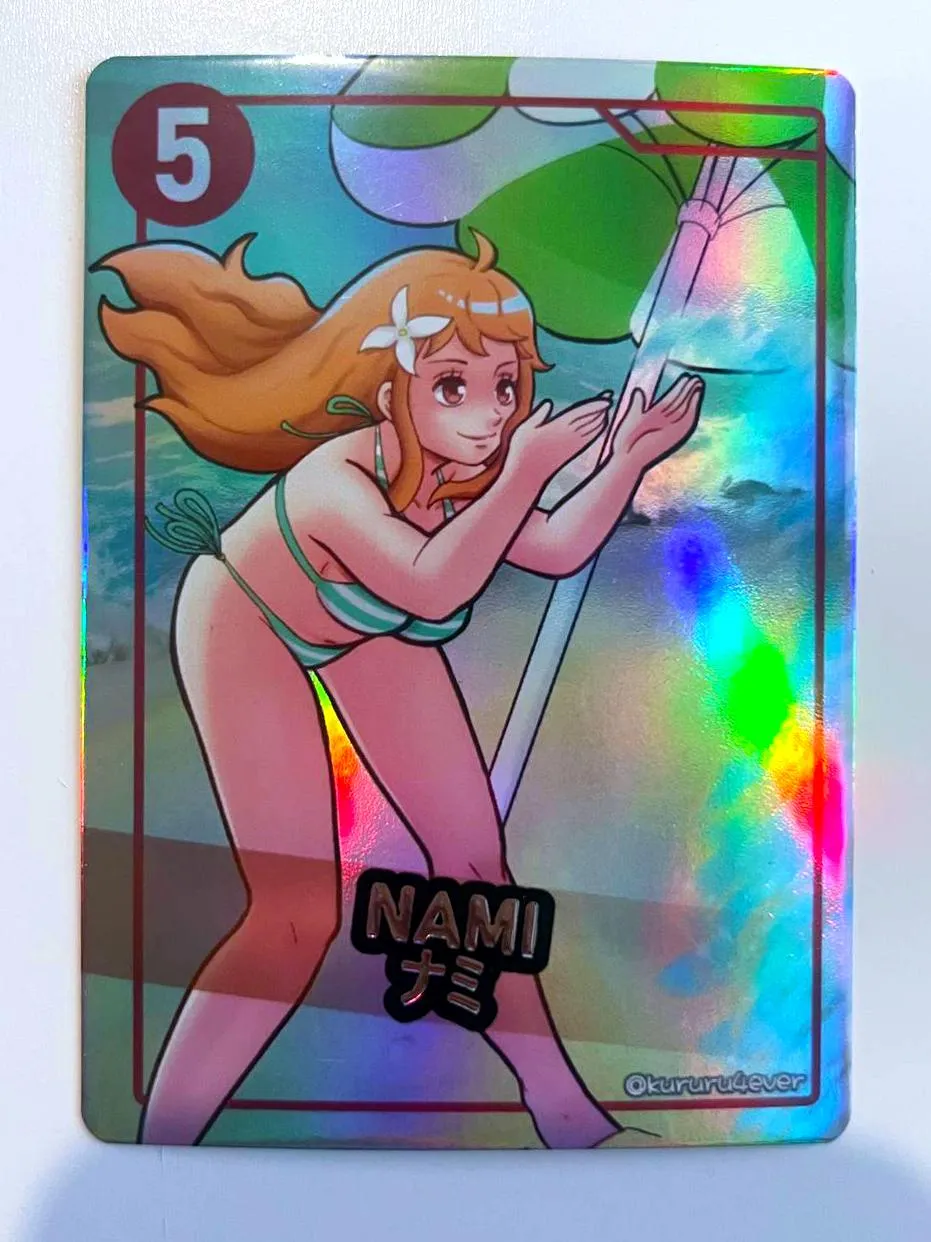 Kururu4ever One Piece Holographic Card Collection Set 1 samlekort holografisk